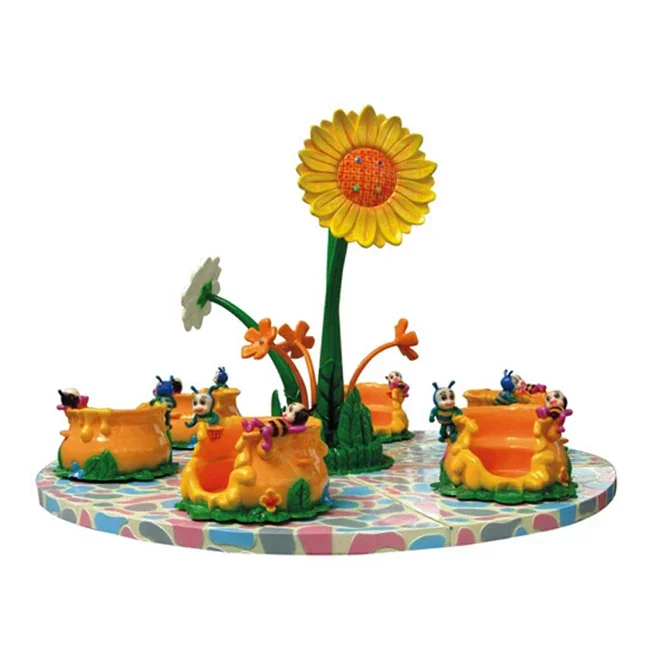 Full Size Coin Operated Kiddie Christmas Carousel Watermelon Flying Chair Ride Toy - view 4