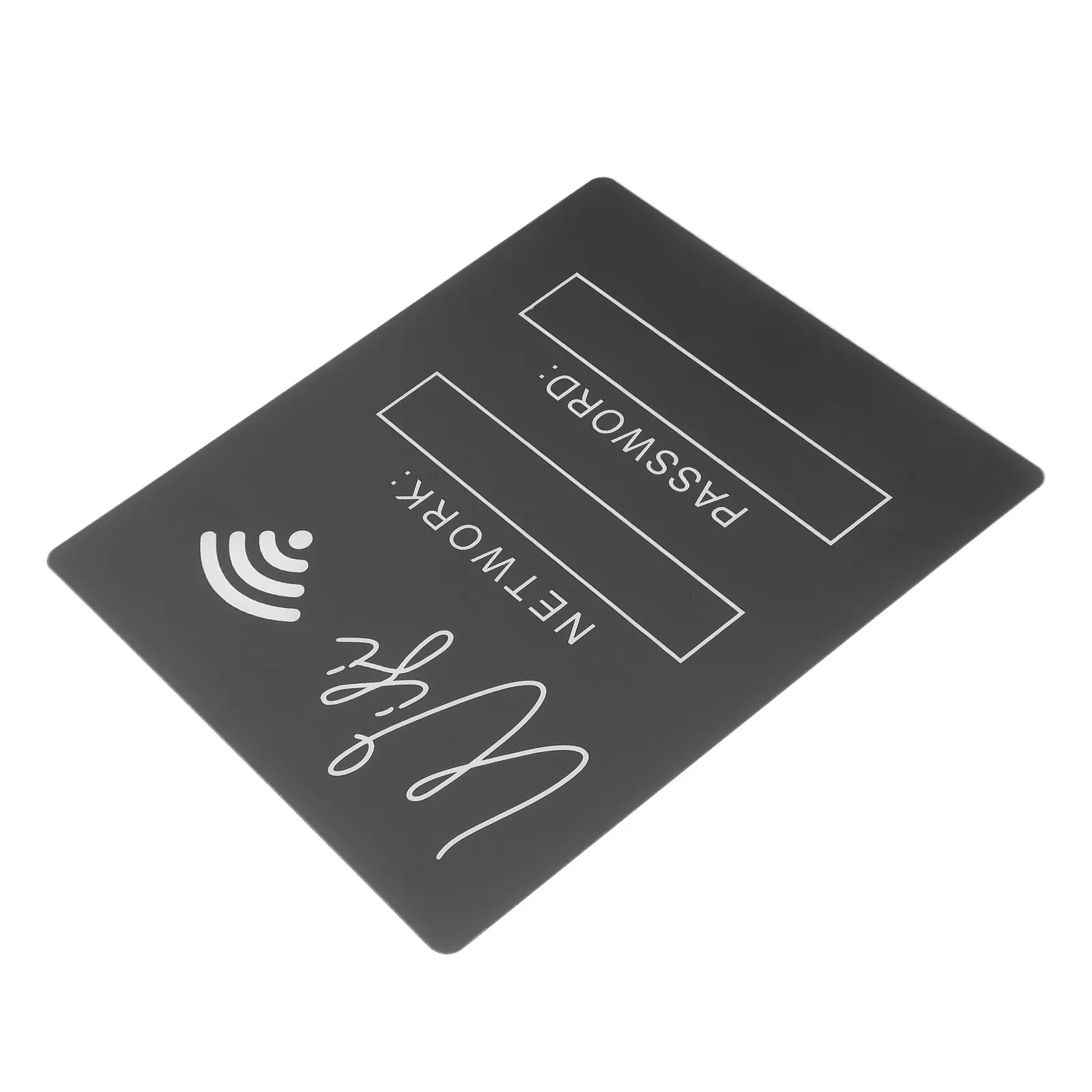 Stylish Acrylic WiFi Password Sign Smooth Scratch Resistant Surface for Home Office Restaurant Guest Room WiFi Board Decorative