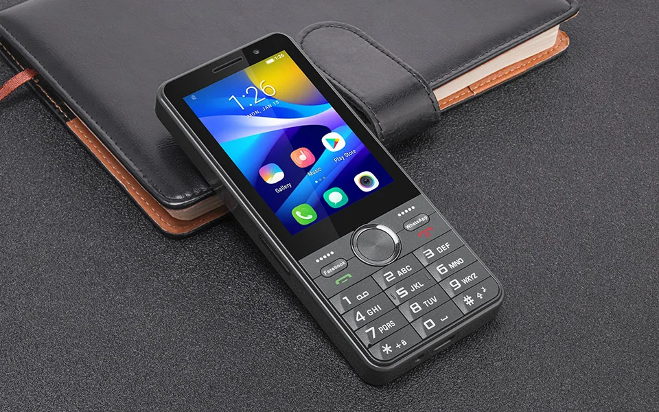 UNIWA HOPE XS24 4G Touch Screen Keypad Phone Android 8.1 2GB+16GB 2500mAh Dual SIM Card Quad Core 3.5Inch Whatsapp GPS Cellphone