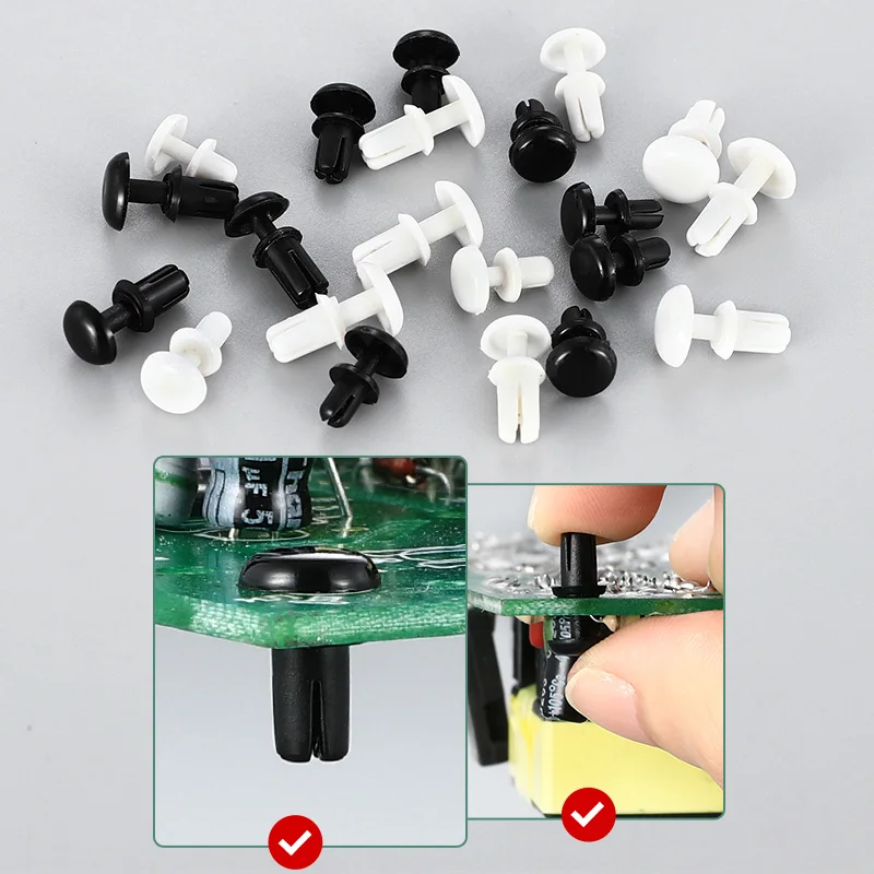 Nylon Rivets Pressing Button Plastic R Type/Type PC Plate Plastic Female Rivets Nylon Rivets R2/2.7/3.1/3.6/4.1/5.1/6.1mm