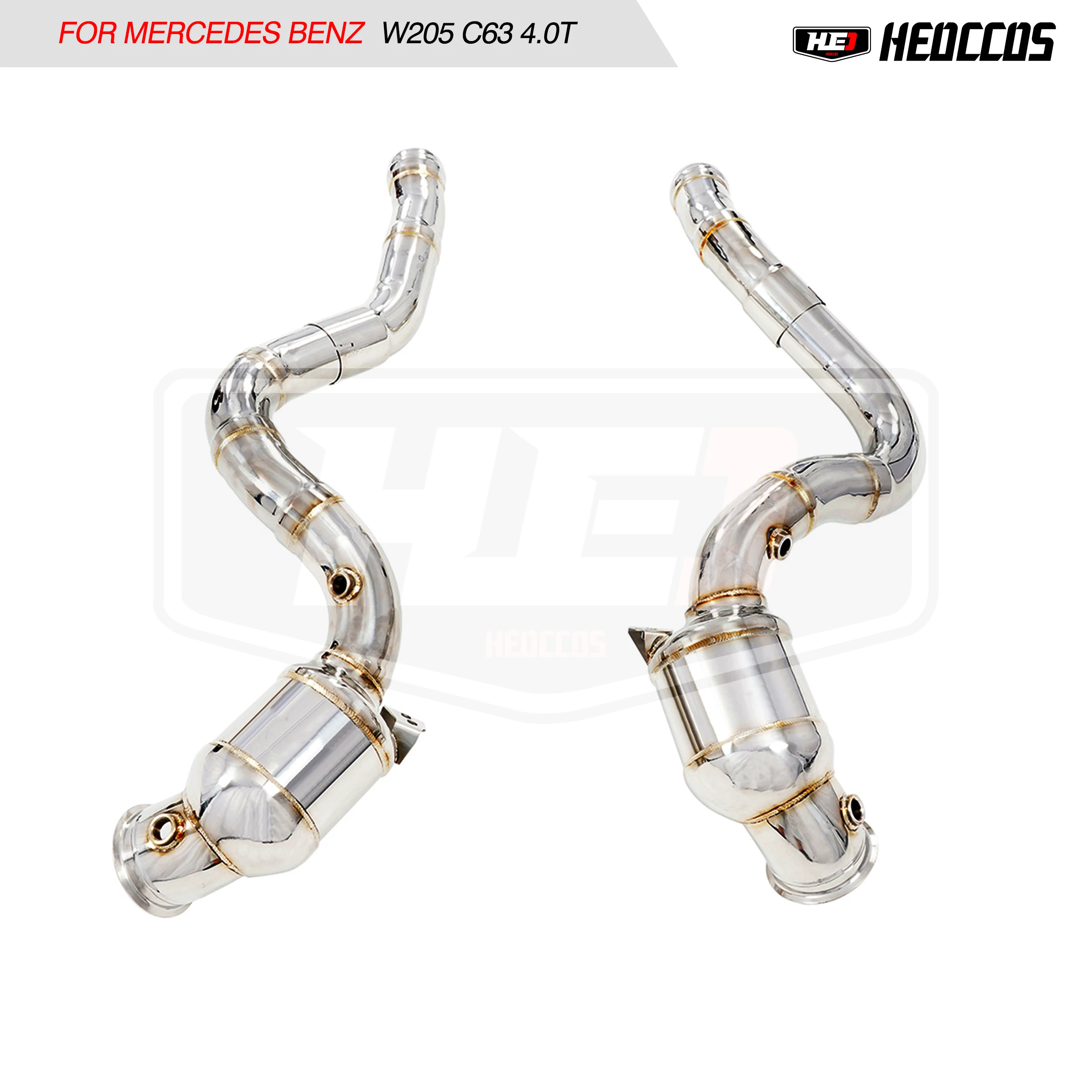 

HEO Exhaust Downpipe For Mercedes Benz AMG W205 C63 4.0T catted downpipe With Heat Shield Downpipe Manifold