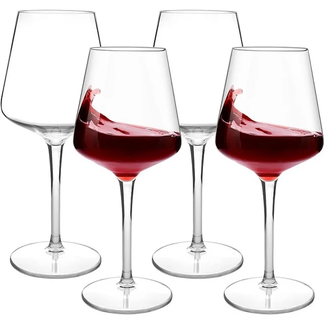 MICHLEY 2/4/6PCS Set Plastic Wine Glass Unbreakab Floating Pool Goblet Transparent Tritan Plastic Wine Juice Drink For Party image 3