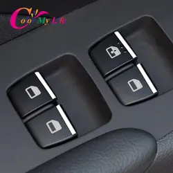 7Pcs/Set ABS Chrome Window Lifter Switch Button Cover Trim for Hyundai Accent Solaris 2016 - 2020 Accessories