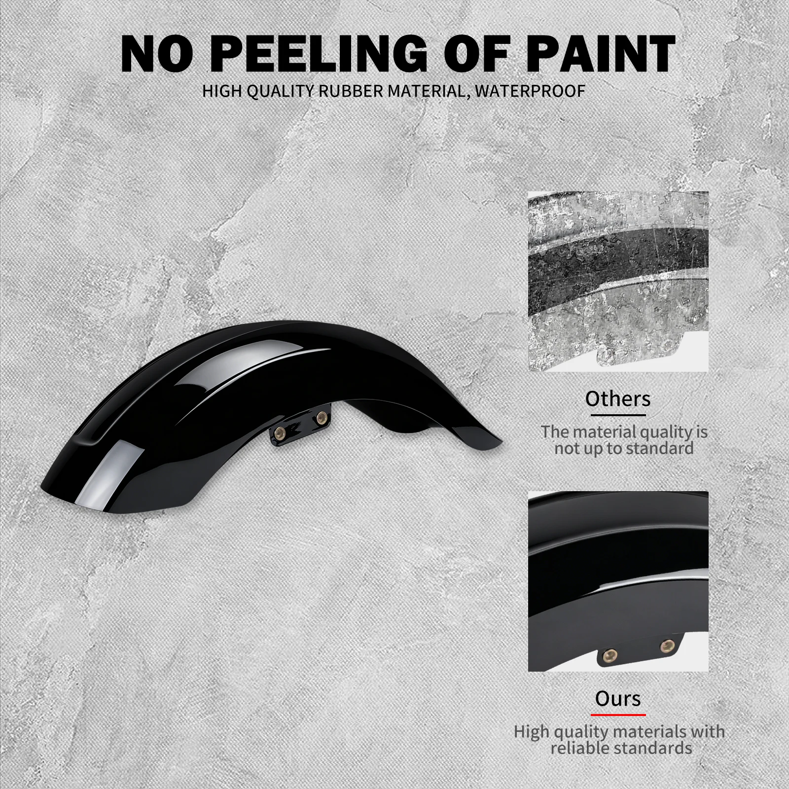 Motorcycle Front Fender Mud Guard Mudguard Hugger Wheel Tire Cover Protector Trim Gloss Black For Indian Scout Sixty 2016-2025