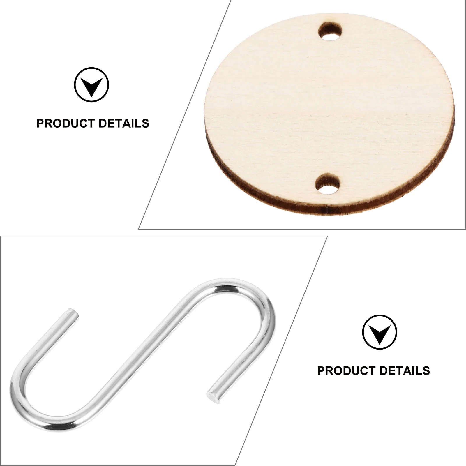 

1Set Wooden DIY Hanging Ornaments Natural Wood Slices for Home Decor Festive Crafts Pendant Adornment Handmade Wood Cutouts