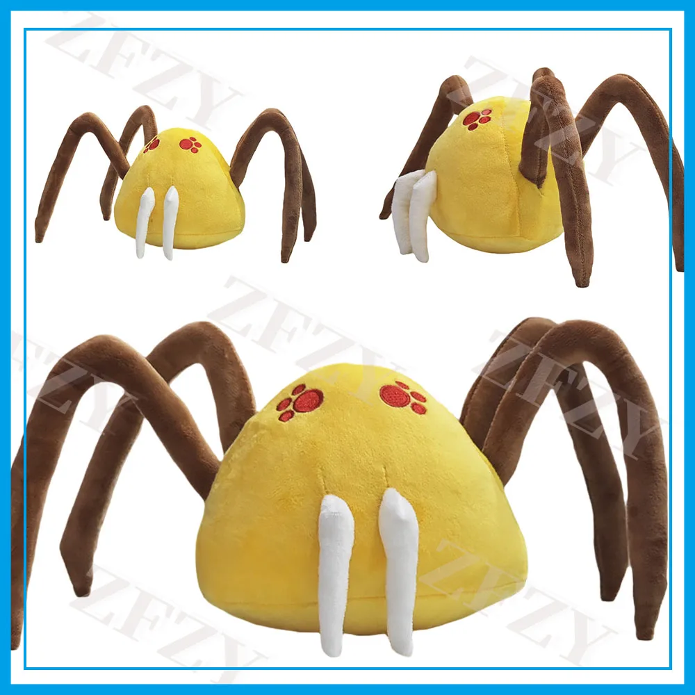 New Hot Game Pou Anime Plush Toys Yellow Spider Pou Plushies Stuffed Dolls Plush Toys Kids Halloween Christmas Gifts