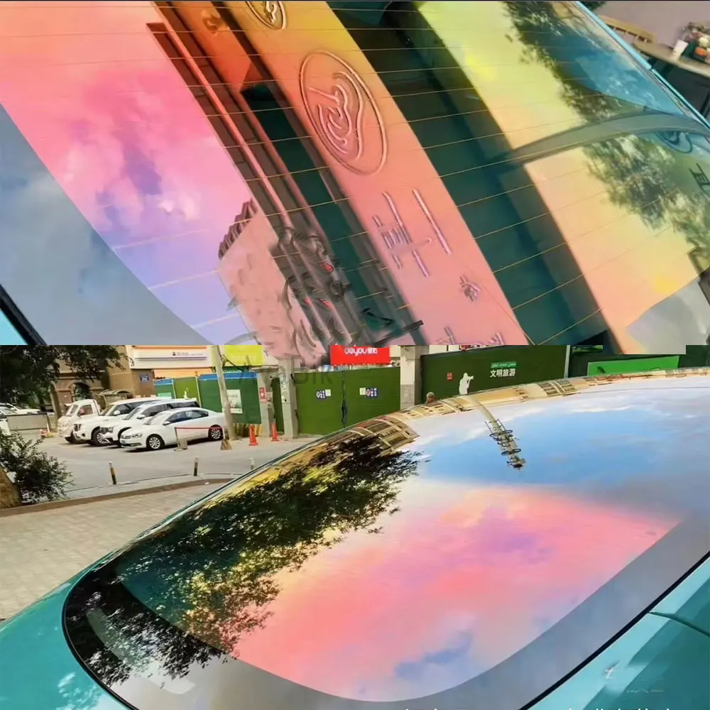 

50x100/300CM Car Rear Window side Windshield Solar Insulation super violet light RUBY Chameleon Tint VLT 84% Windscreen Foils