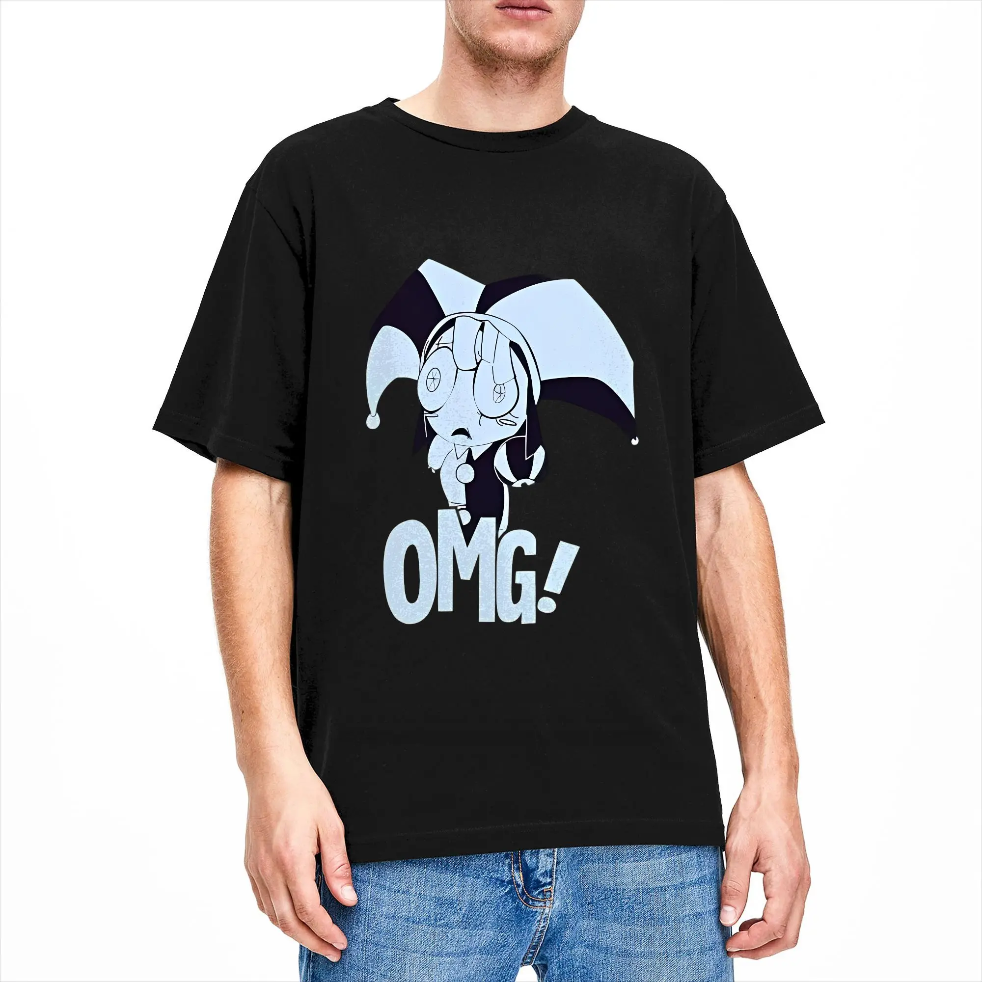 Casual T-Shirt Summer Amazing Circus OMG Popular T-Shirts  100% Cotton Tee Shirt for Male Y2K Basic Design Short Sleeve Tops