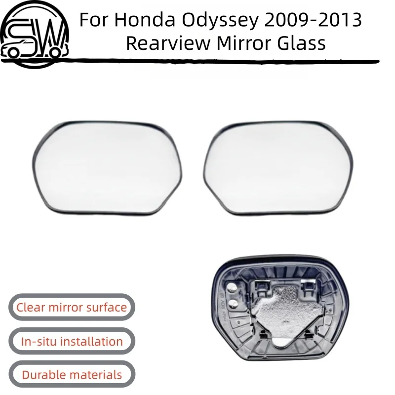 

For Honda Odyssey 2009-2013 Outer Rearview Mirror Lens Replacement Heated Side Mirror Glass