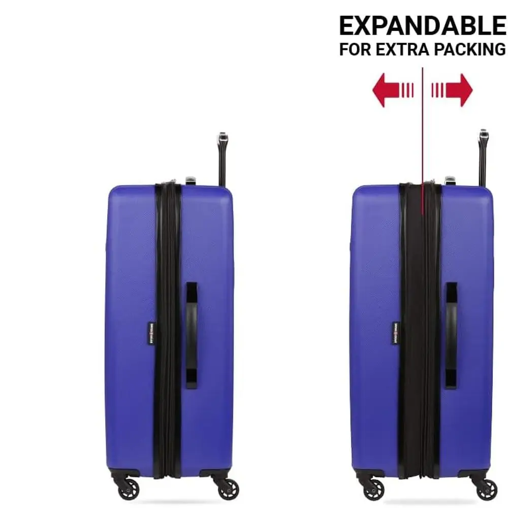 أمتعة دوارة ذات هيكل صلب متوسط قابل للتوسيع من SwissGear، موديل 8018