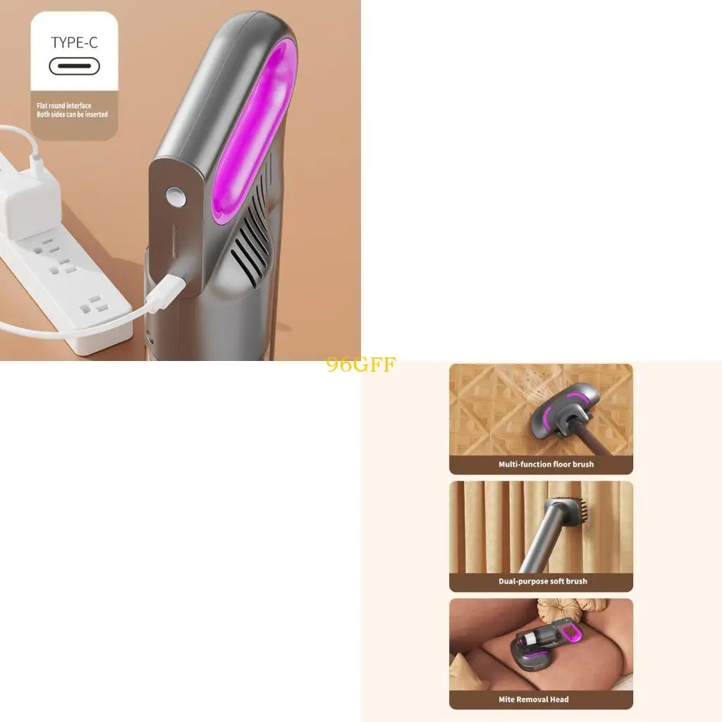 

96GF Portable Handheld Cordless Vacuum Cleaner for Carpet Board Tile Pet Hair