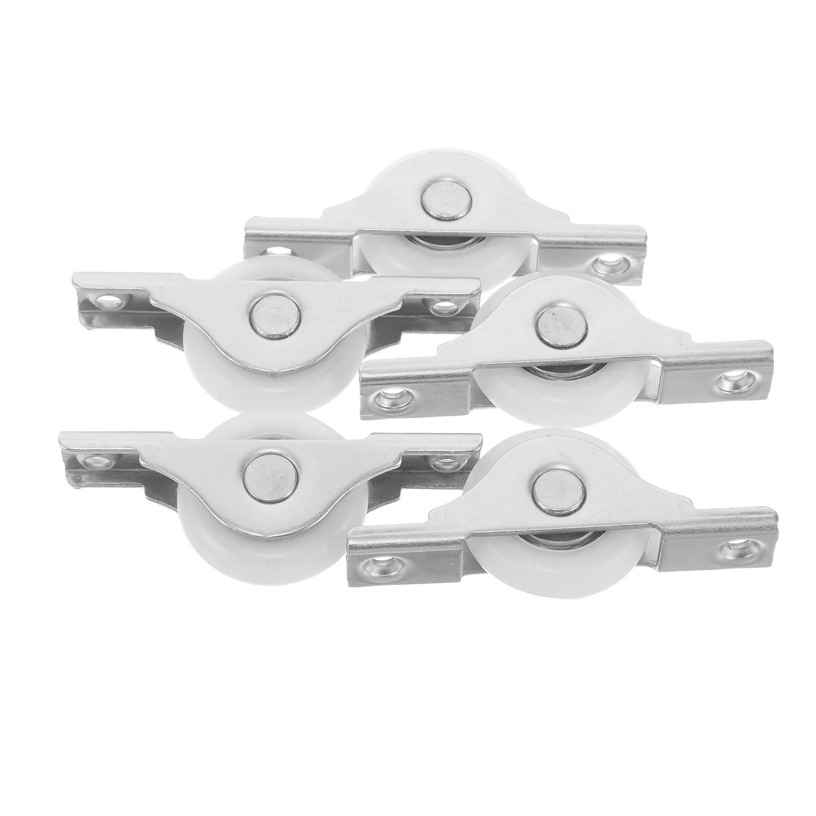 

5pcs Sliding Window Roller Metal Wheels For Door Cabinet Smooth Operation Replacement Hardware Track Pulley Set