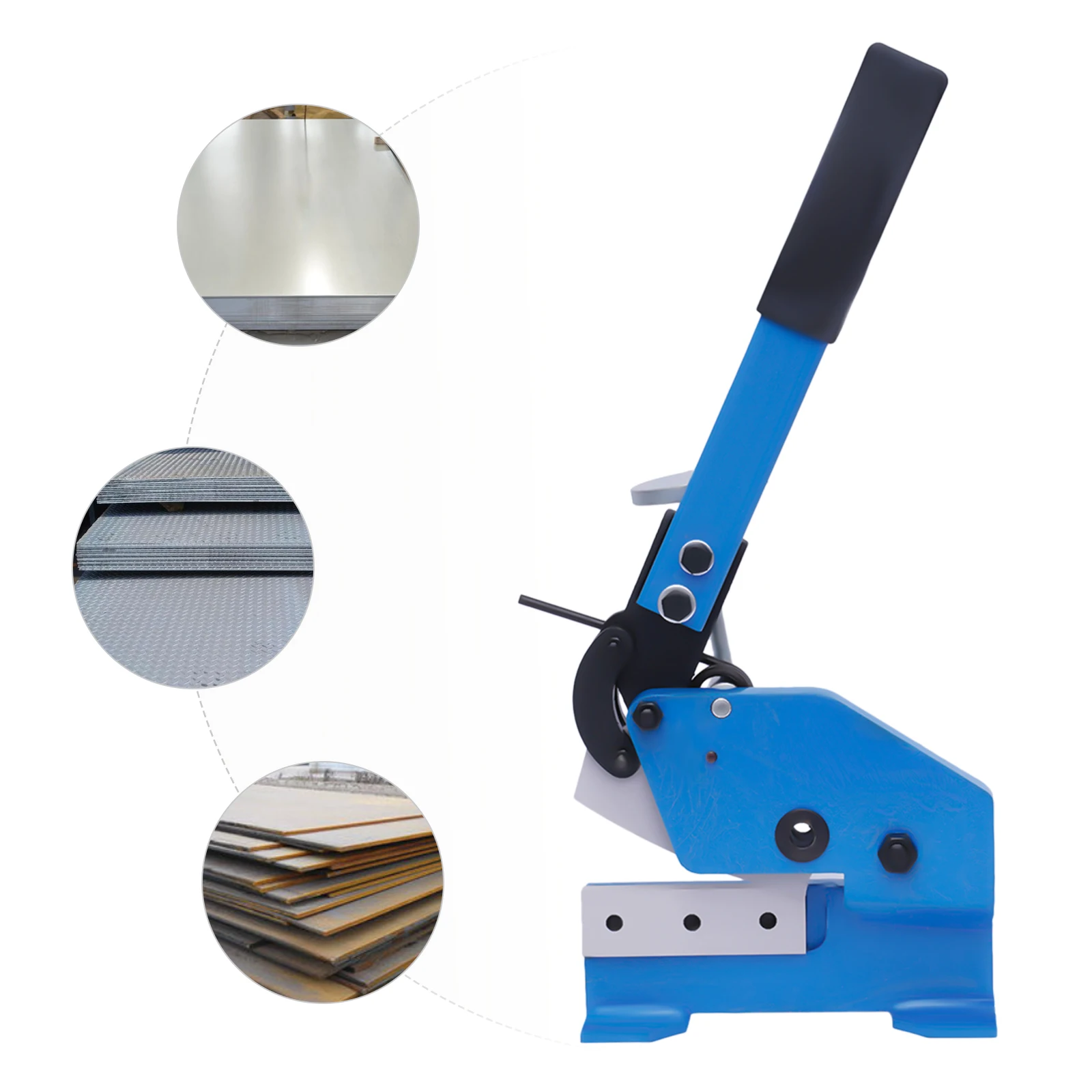 Cizallas manuales de alta resistencia para chapa de hierro, cizalla manual para cortar placa de acero de 1/4 de pulgada de espesor, acero plano de 23/4 x 1/4 de pulgada