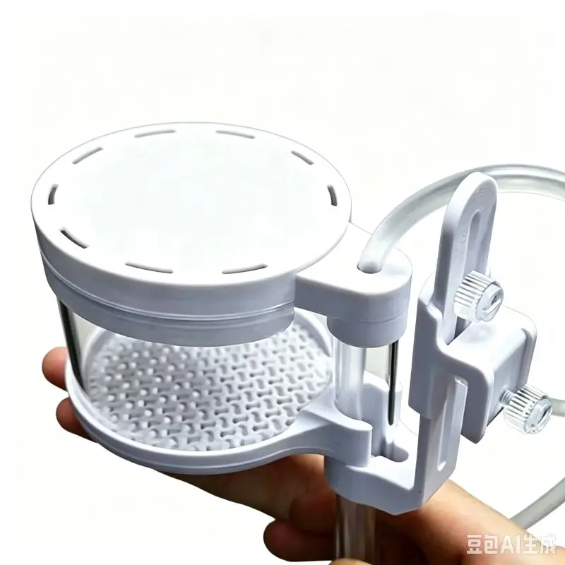 Abnehmbarer Luftdruck-Aquarium-Fischkot-Sammler, Kotreiniger, Wasserfilter, Aquascape-Oberflächenölabscheider, Verstellbare Länge – Detail 6