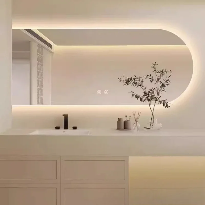 Modern Decorative Mirror Minimalist Mirror Safety Glass Easy Cleaning Long Lasting Use Modern Lustra Salon Home Decor Decorative