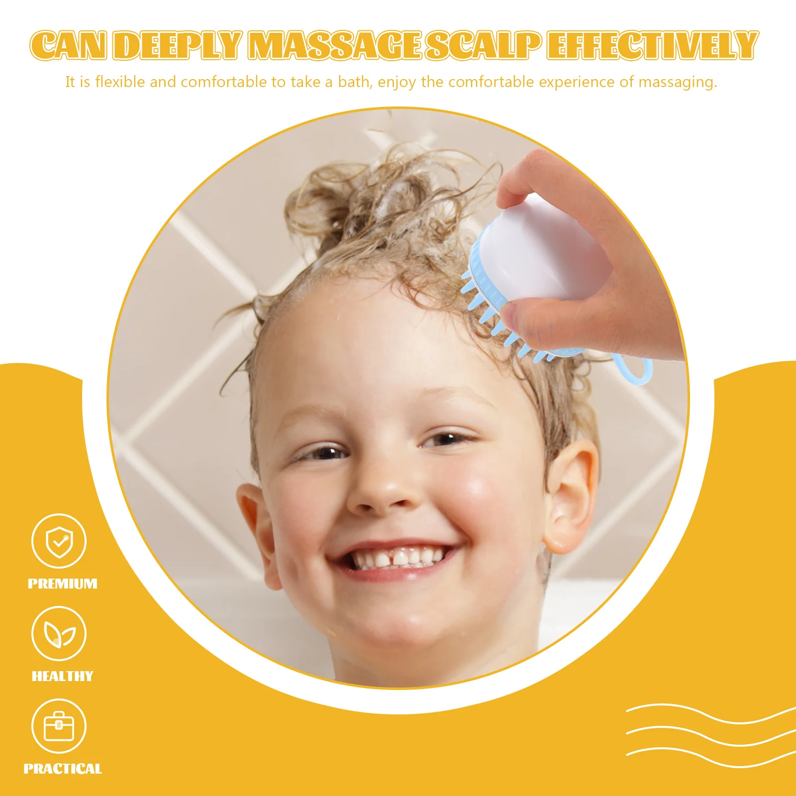 

3 шт. силиконовые массажеры для кожи головы премиум-класса, очиститель для кожи головы, глубокая очистка, щетка для ванны для удаления перхоти и отшелушивания Sebum