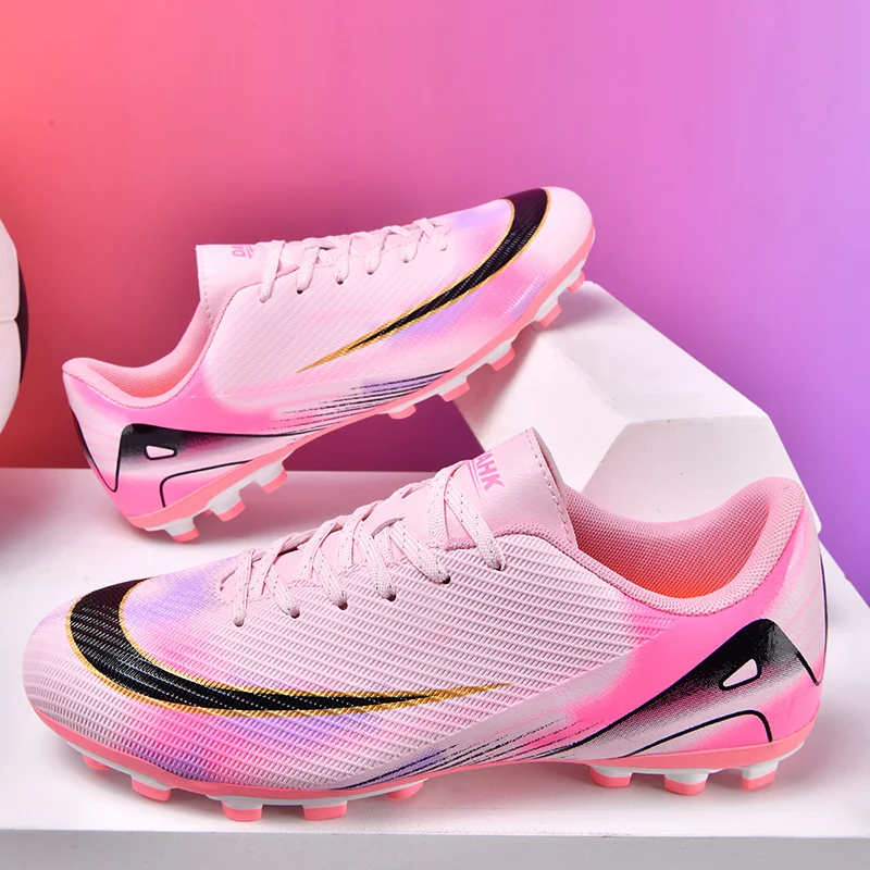 

New Summer Football Shoes Long Spike Grass Football Shoes Training Competition Low Top Spike Sports Shoes For Men 35-44