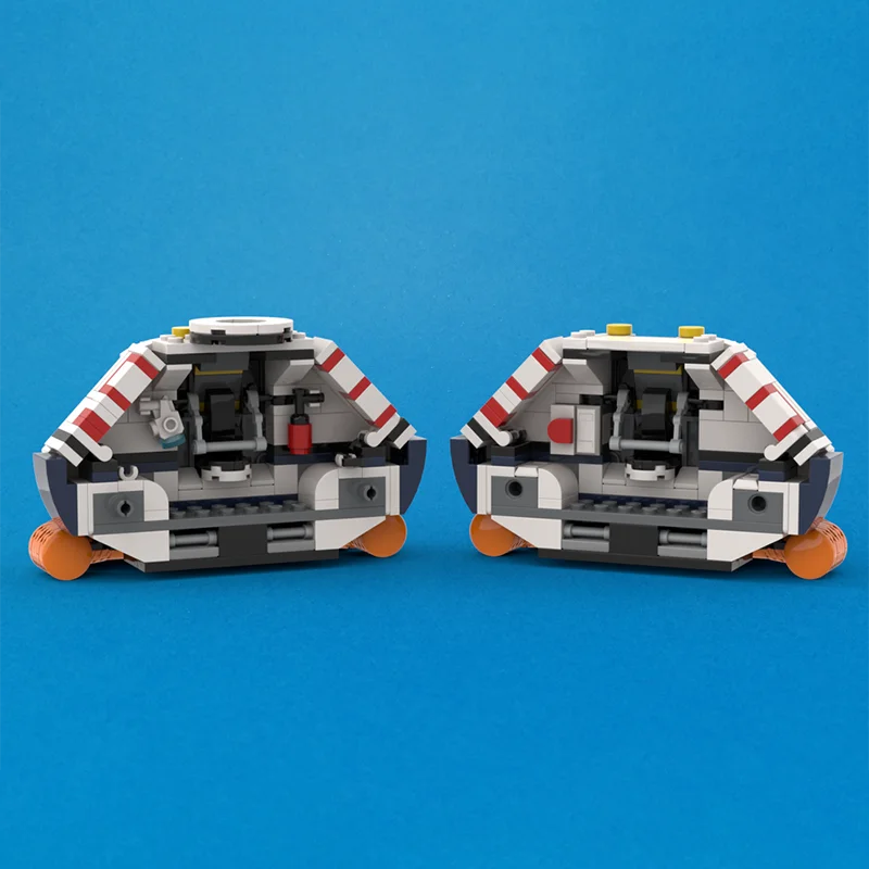 538 PCS MOC Hovercraft Modello Con Bianco E Arancione Modulare FAI DA TE Blocchi di Costruzione Per Bambini Assemblaggio Display Giocattoli Festival Regalo A Sorpresa