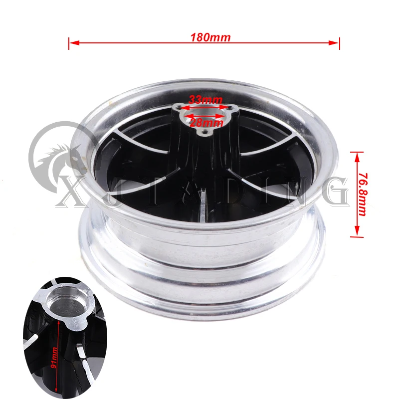 High Quality 6 Inch Alloy Wheel Hub Fit For Small Mini Citycoco Electric Scooter E-Bike front and rear rim Tire Accessories