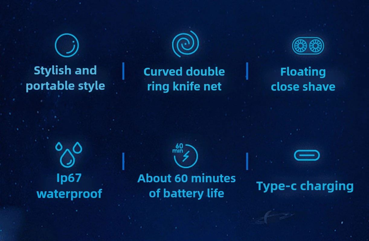 미니 비행 접시 전기 면도기 Usb 휴대용 디지털 면도기 남성용 수염 칼은 전신 전기 면도기를 씻을 수 있습니다