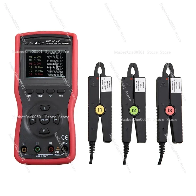 

ETCR4000 ETCR4300 double clamp digital phase voltammeter 4320 three-phase phase voltammeter