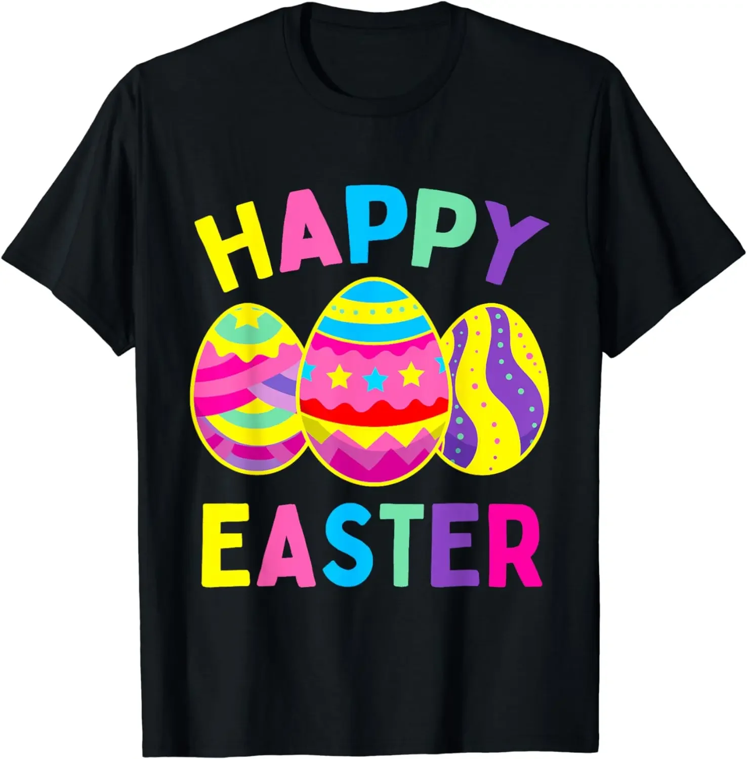 Happy Easter Day Cute Colorful Egg Hunting Women Boys Girls T-Shirt Women Clothing Streetwear Graphic T Shirts