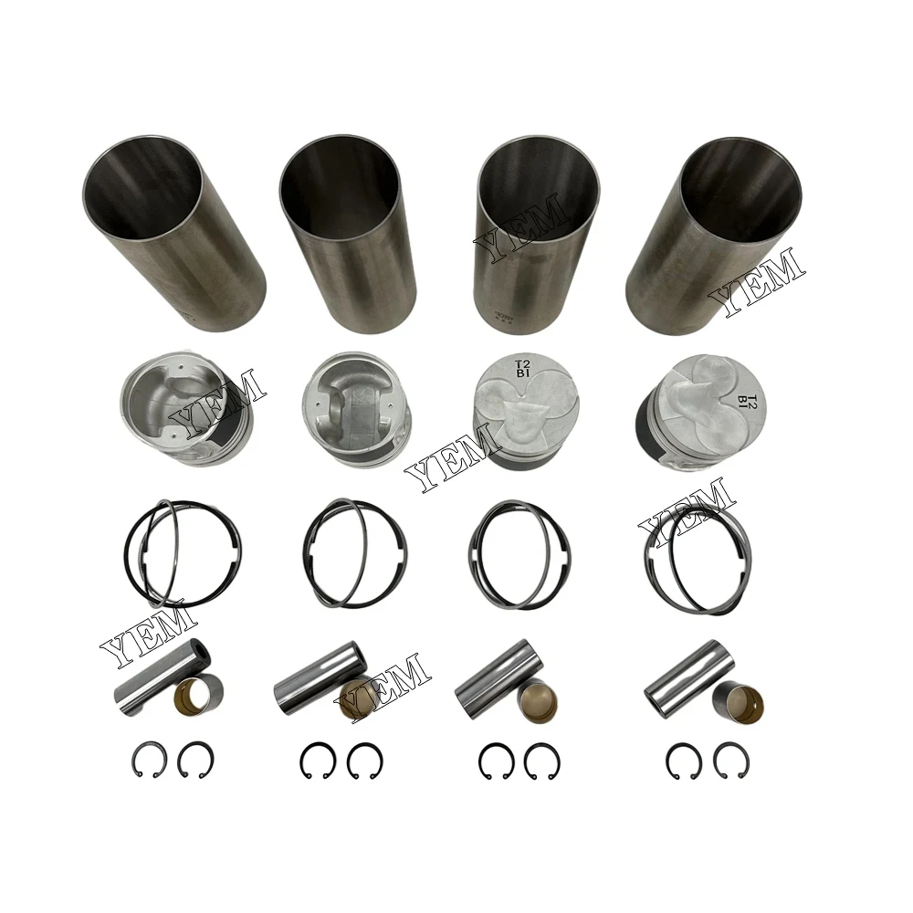 High quality 4 pcs D4BB Liner Kit Piston With Ring For Hyundai Engine Parts