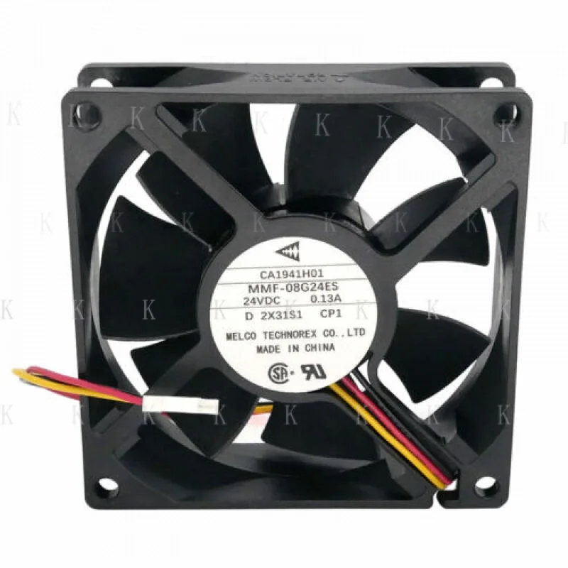 C  FOR  Large Air Volume Silent Cooling Fan MMF-08G24ES  80*80*25mm  24V 0.13A