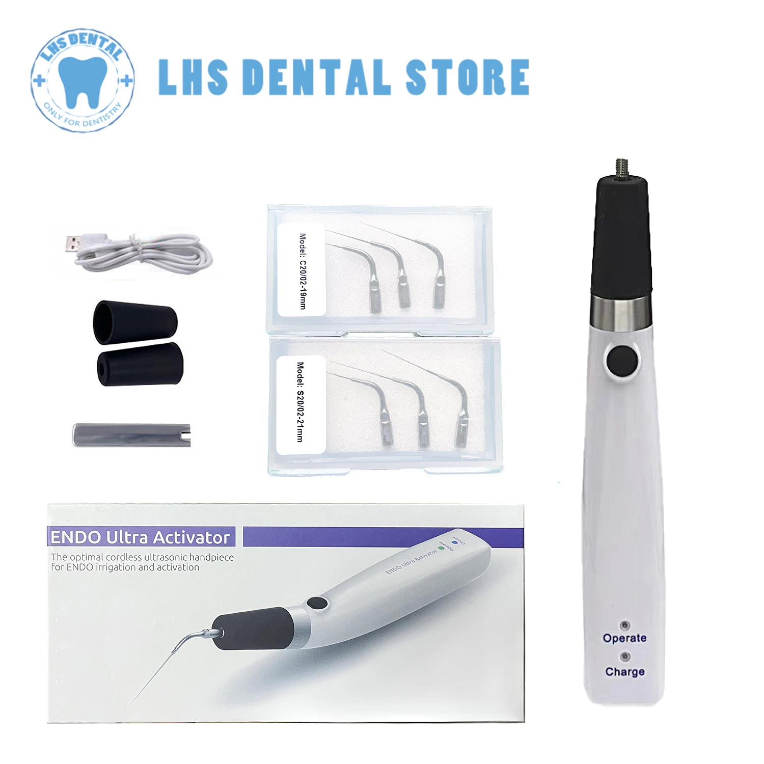 Dental Ultrasonic Endo Activator Cordless Endodontic Root Canal Irrigator Surgery Wireless Endo Washer Ultra Activation Cleaning