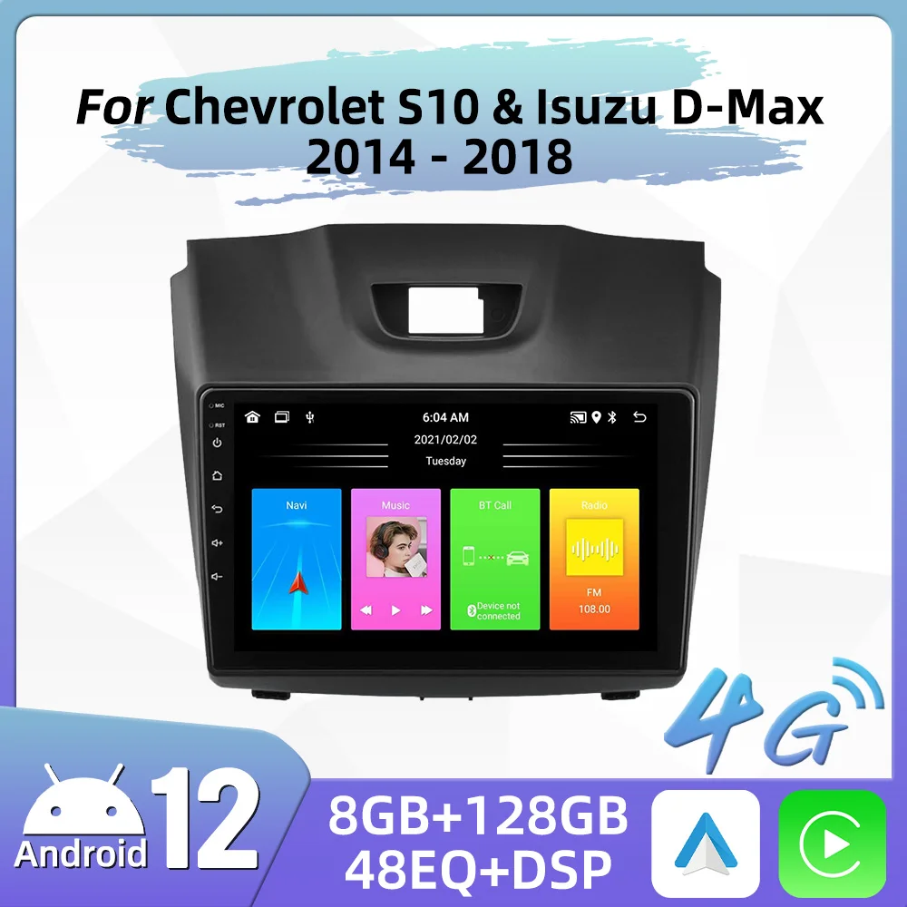 

for Chevrolet S10 Isuzu DMAX D-Max 2014 - 2018 GPS Navigation Stereo Multimedia Player Autoradio Carplay 2 Din Android Car Radio