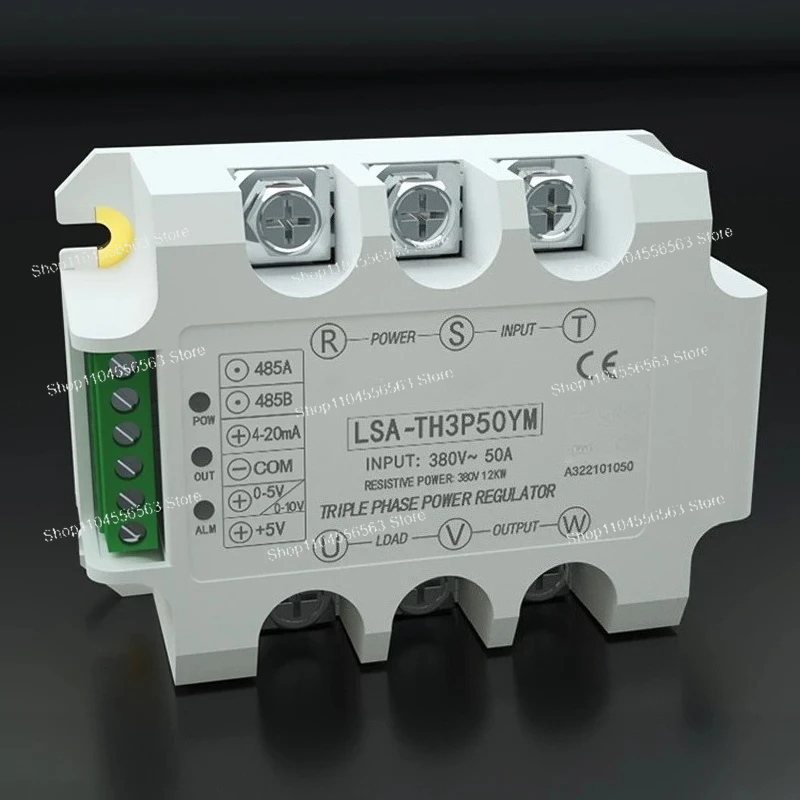 Three Phase SCR Power Regulator RS485 Communication AC Voltage Controller for Temperature Lighting Motor Speed Control