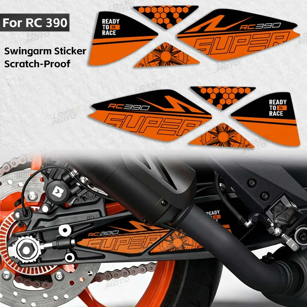 Motorcycle Racing Rear Swingarm Sticker Rotating Shaft Protection Decals Waterproof Anti-Scratch RC390 RC390 GP rc390 2020-2024