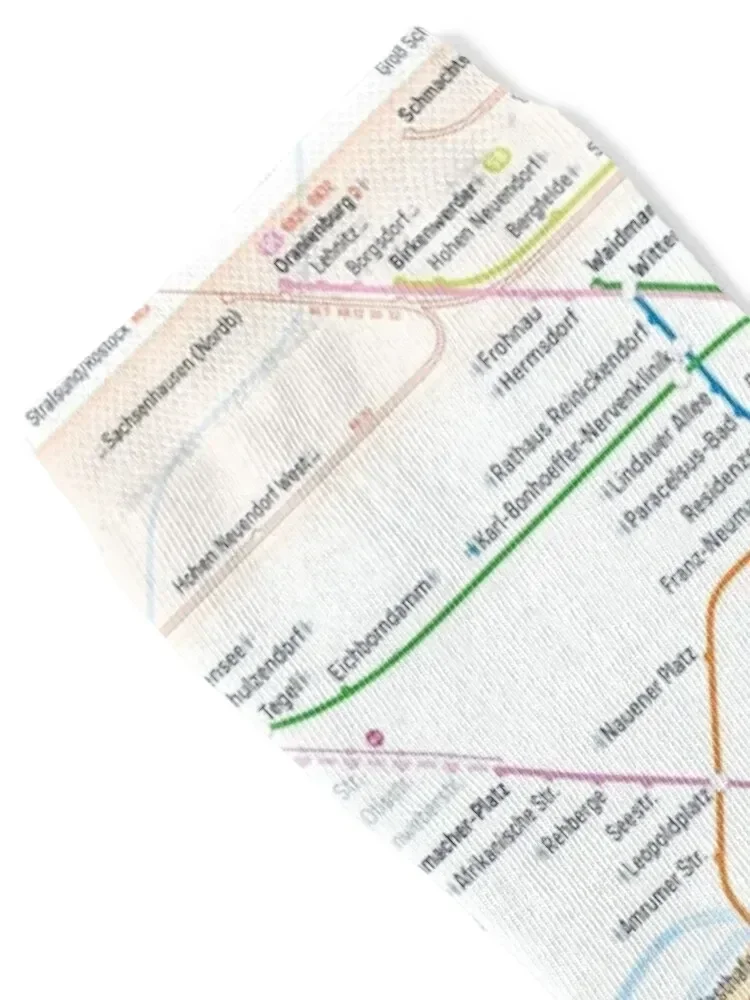 New Berlin rapid transit route map (April 21, 2023) Socks New year's colored christmass gift Woman Socks Men's