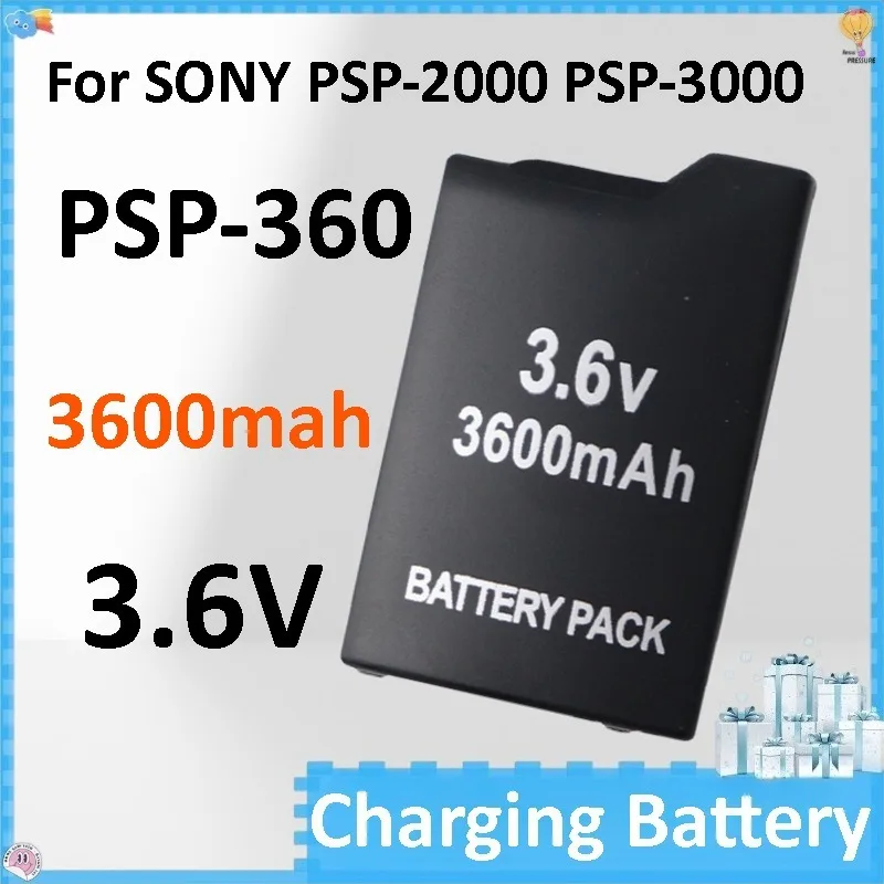 

2PCS PSP-360 3600mAh 3.6V Handheld Game Console Backup Battery for SONY PSP-2000 PSP-3000 Batteries