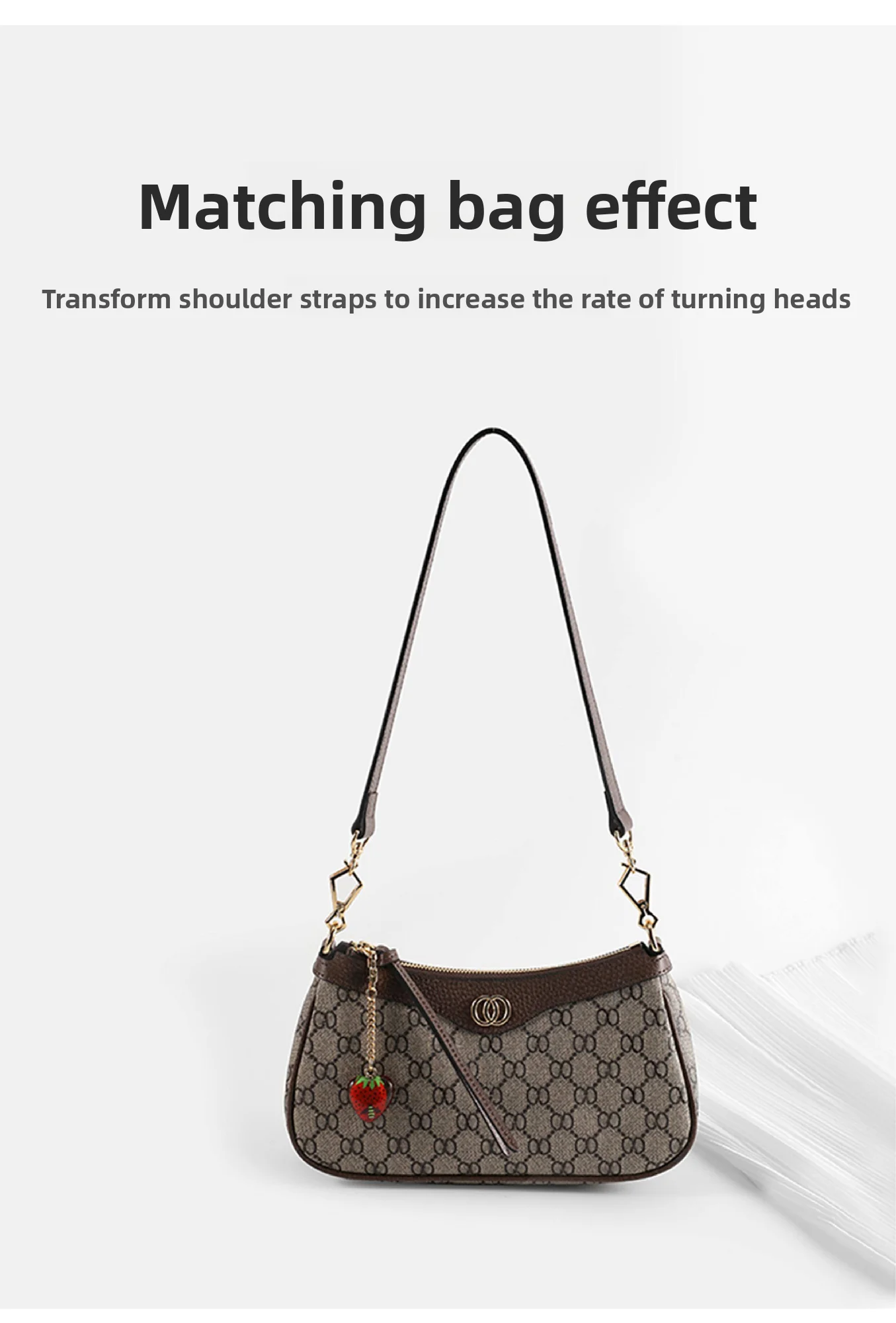Bag Shoulder Strap For Ophidia Durable Fashion High-end Gift Underarm Crossbody Shoulder Strap Modification Bag Accessories