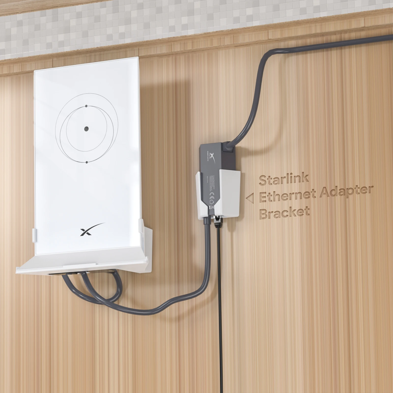 EDUP WT-DF1185-W 1PCS High Quality Starlink Ethernet Adapter Holder Bracket Waterproof Easy Installation