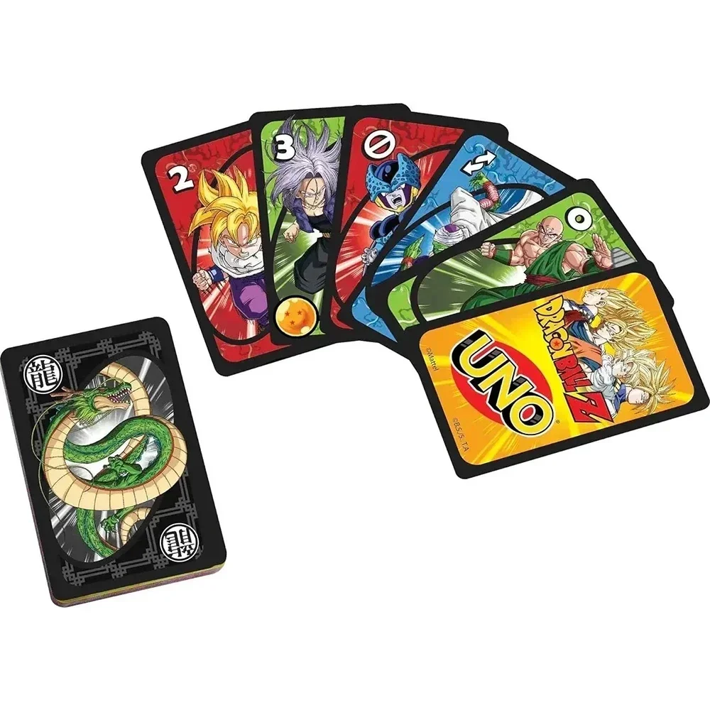 Mattel Games UNO Dragon Ball Z Card Game for Family Night UNO Minions NARUTO The Legend of Zelda  Disney 100