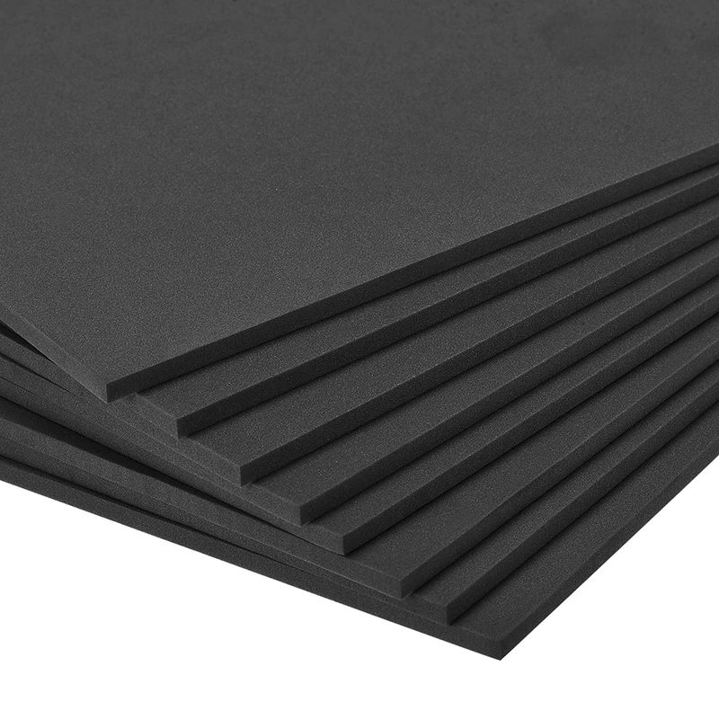 8pcs Black EVA Foam Sheets Spone Foam 5mm Thick 10x10 Inch Craft EVA Sheets DIY Handmade Model Making Material