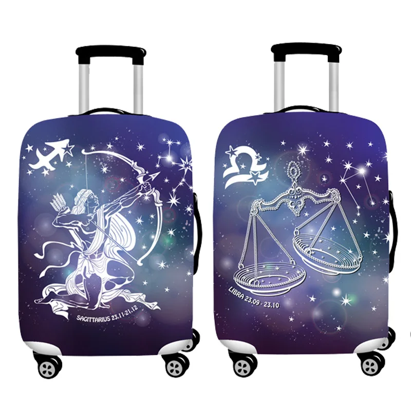 Constellations Pattern Travel Suitcase Dust Cover Luggage Protective Cover 18-32 Inch Trolley Case Dust Cover Travel Accessories