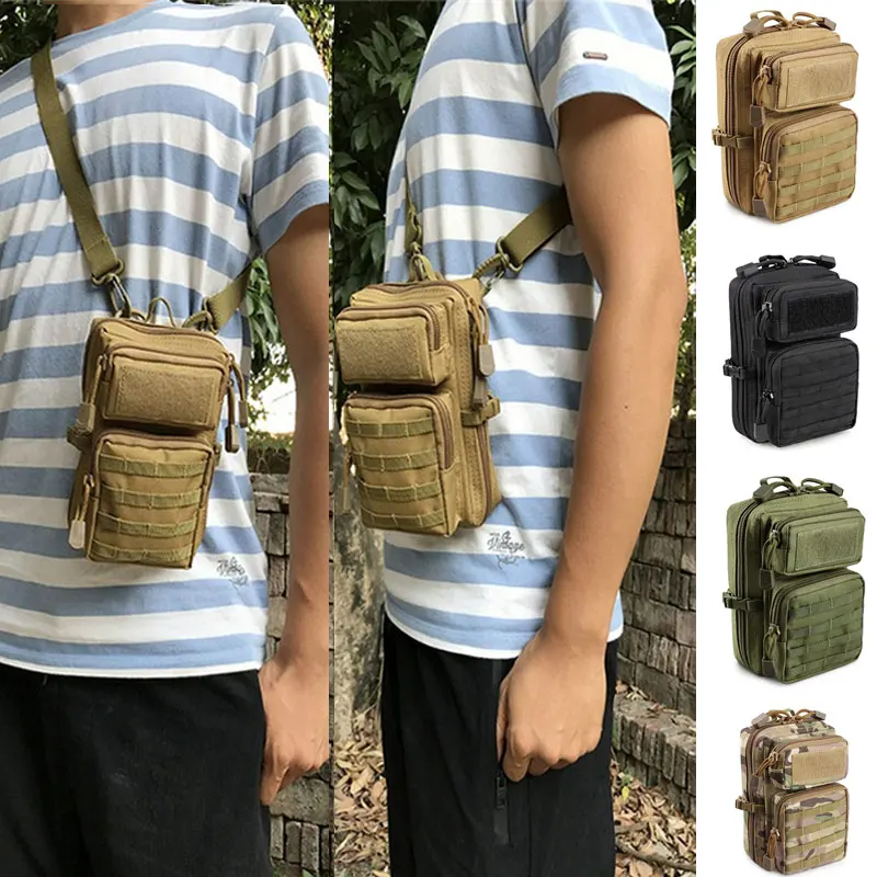 Multifunction Tactical Pouch Military Molle Hip Waist EDC Bag Wallet Purse Phone Holder Bags Camping Hiking Hunting Fanny Pack