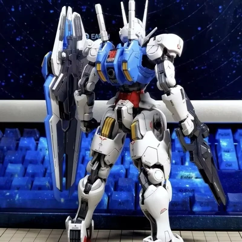 FM 1/100 الجوي الساحرة من ميركوري ميكا الجمعية أطقم منمذجة سطح المكتب الديكور دمية الأولاد لغز اللعب هدية تحصيل #2