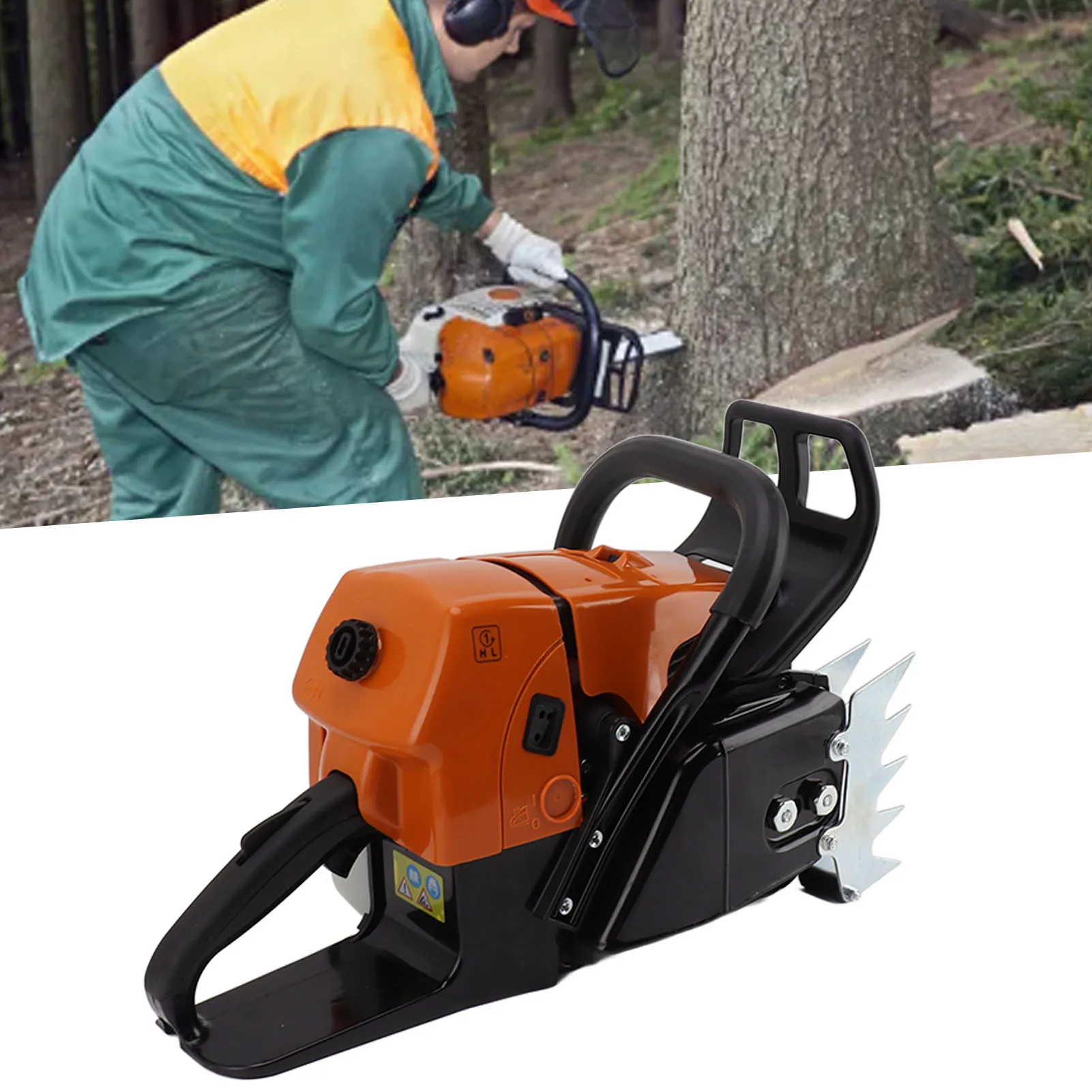 

G660 Gasoline Chain Saw Power Head with Ergonomic Handle Plastic Iron Faster Startup Quick Stop Control Chain Saw Power Head Acc