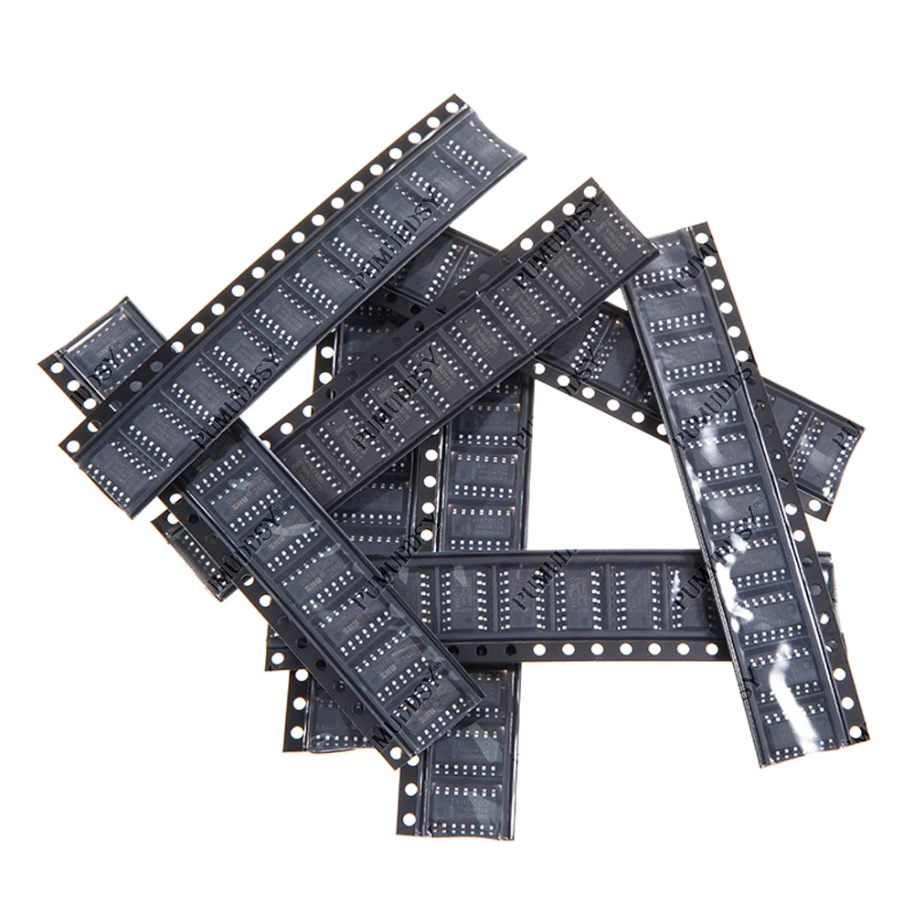80PCS SMD 74HC00D 74HC04D 74HC08D 74HC14D 74HC138D 74HC164D 74HC165D 74HC595D SOP Logic IC Assortment Kit 8Values Diy Electronic