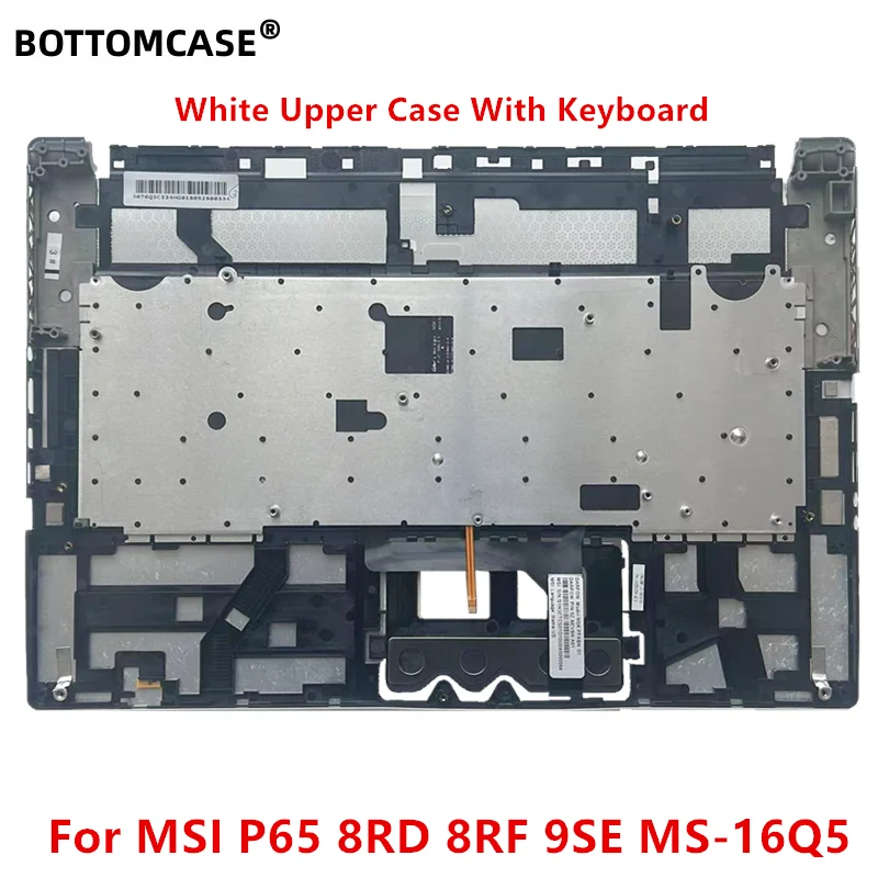 Чехол для ноутбука MSI GS65, P65, 8RD, 8RF, 9SE, цвет серебристый, белый