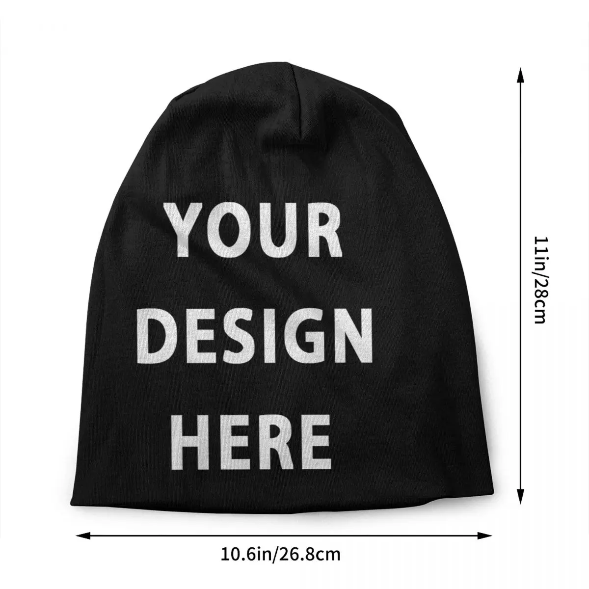 Your Design Here Skullies Beanies Caps Unisex Winter Warm Knitted Hat Adult Custom Letter Customize Logo Print Bonnet Hats