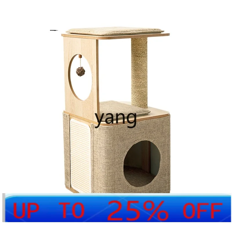 CX  Household Cat Nest Cat Tree Integrated Non-Covering Small Sisal Scratch Board Scratching Pole