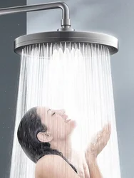 NEW 6 Modes Rainfall Shower Head High Pressure Water Saving Top Ceiling Wall Adjustable Shower Faucet Bathroom Accessories