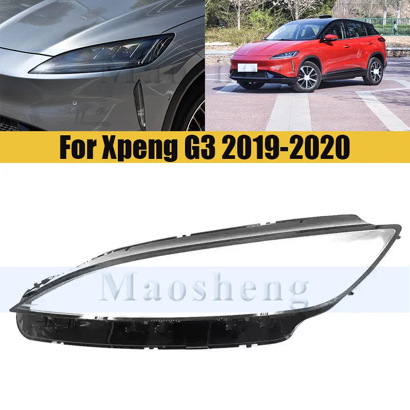 

Front Bumper Headlight Cover For Xpeng G3 2019-2020 Cover Shell Shade Head Lamp Glass Head Light Lens Caps