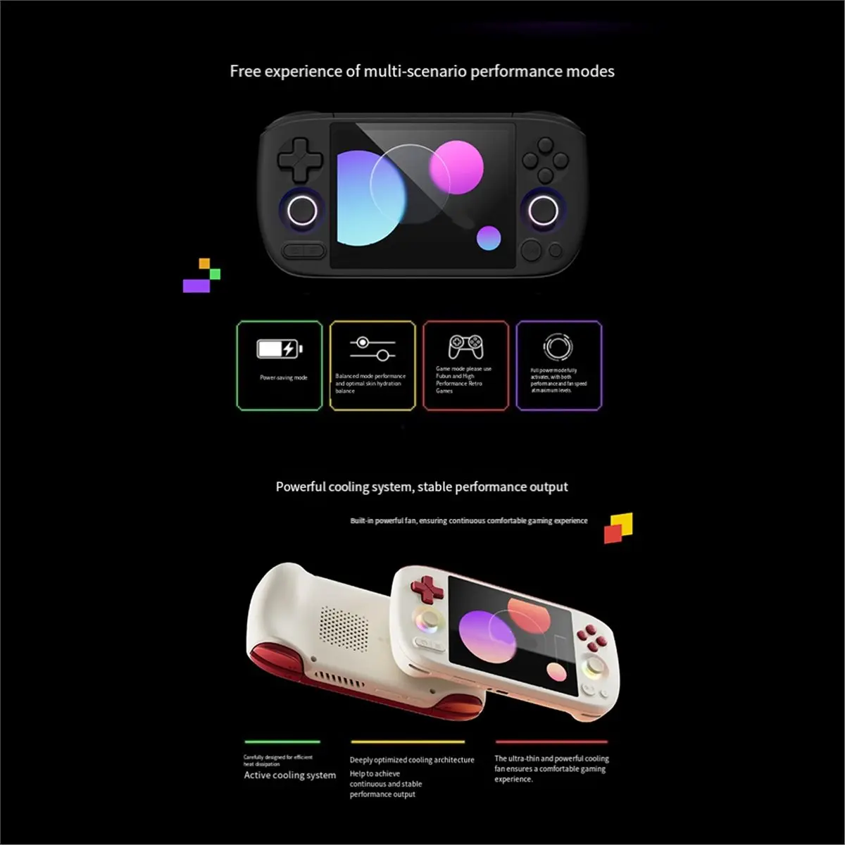 A86G NEW Mini Retro Android Handheld Gaming Consoles 4.2-Inch Screen MTK Helio G90T Hall Joystick Retro Pocket Consoles 3G+64G B