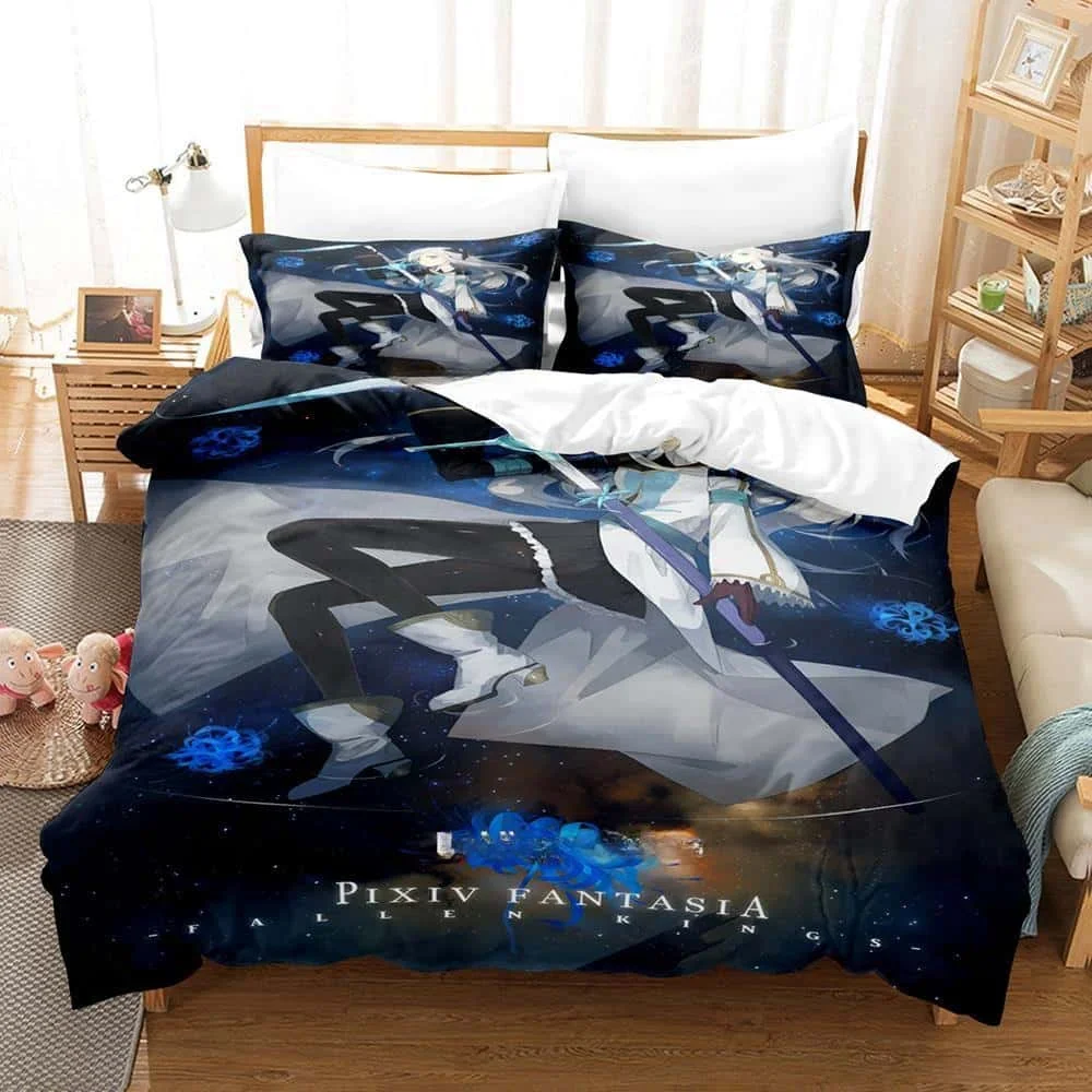 Fashion 3D Print Anime Pixiv Fantasia Bedding Set Boys Girls Twin Queen Size Duvet Cover Pillowcase Bed Kids Adult Home Textiles